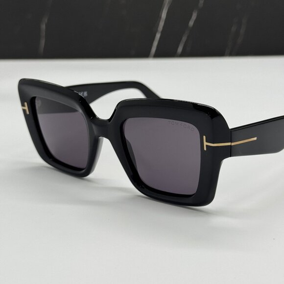 NEW TOM FORD ESME TF1157 ECO 01A BLACK WOMEN SUNGLASSES TOM FORD ESME FT1157 01A main image 4